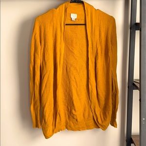 Mustard yellow cardigan